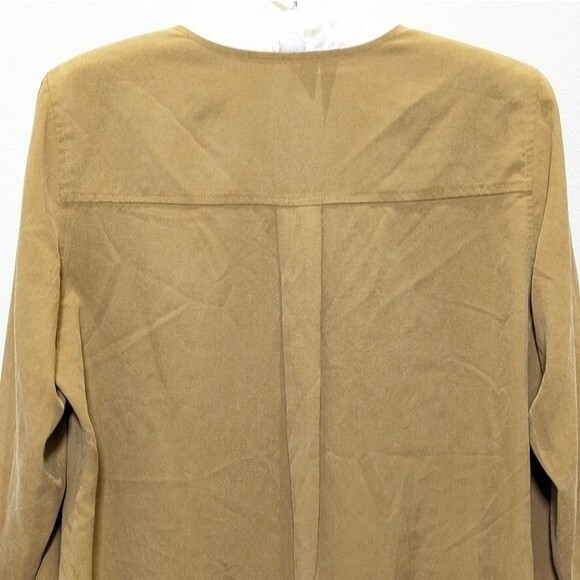 Soft Surroundings 100% Silk Long Sleeves Tunic in Brown - Picture 5 of 14